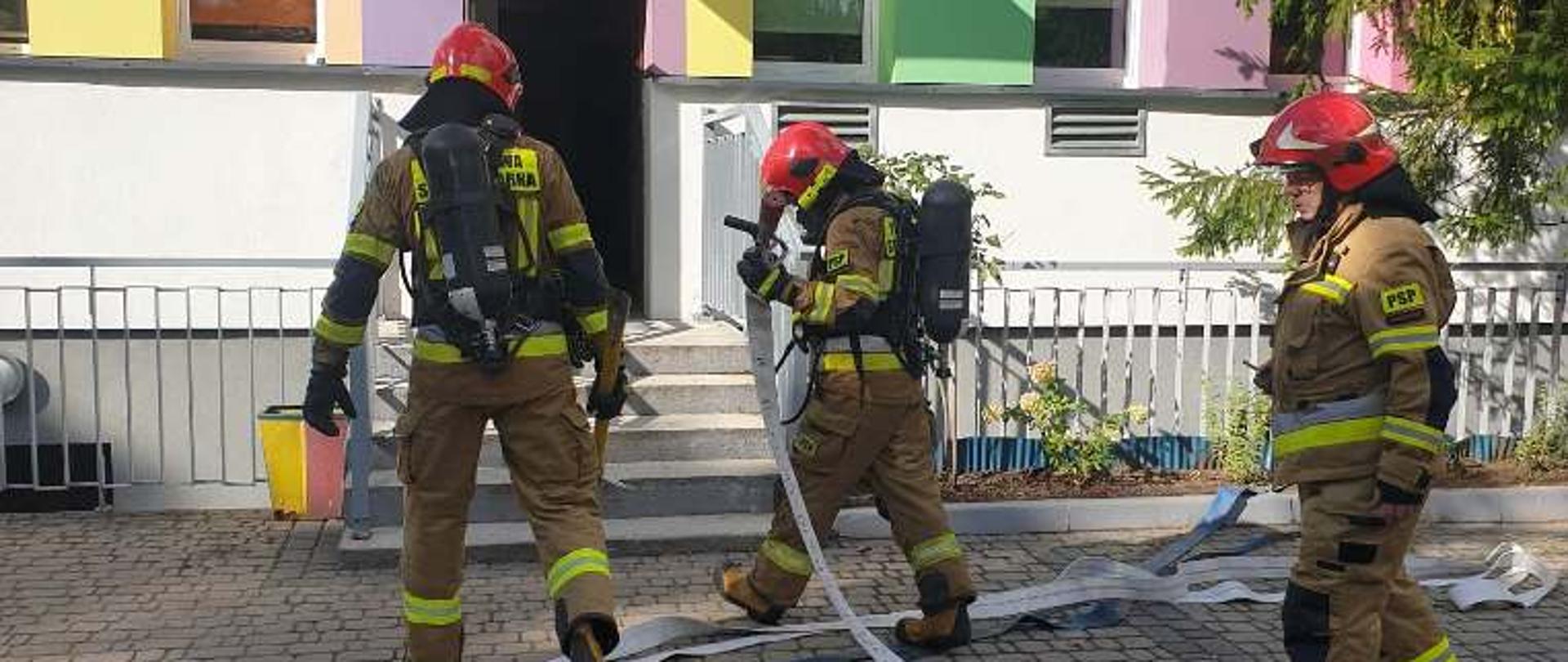 Ewakuacja Przedszkola numer 5 w Siemiatyczach