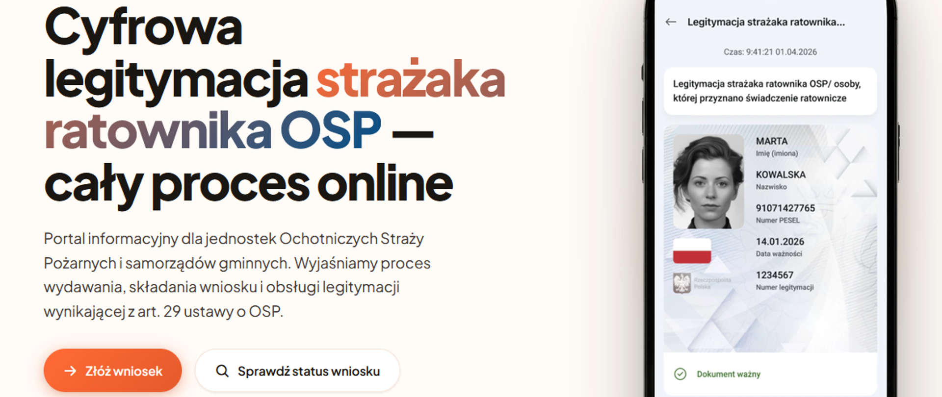 Cyfrowa legitymacja strażaka ratownika OSP - rusza proces rejestracji na Warmii i Mazurach