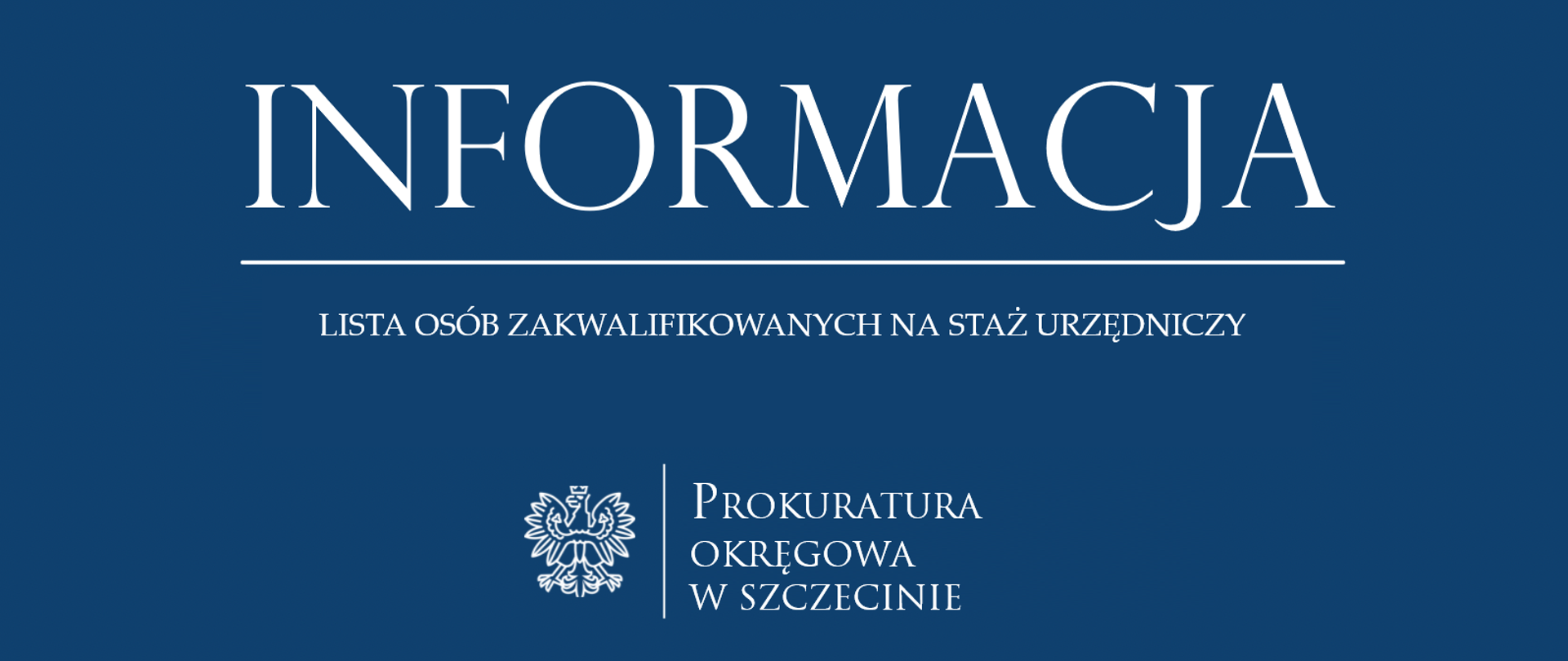informacja staż urzędniczy
