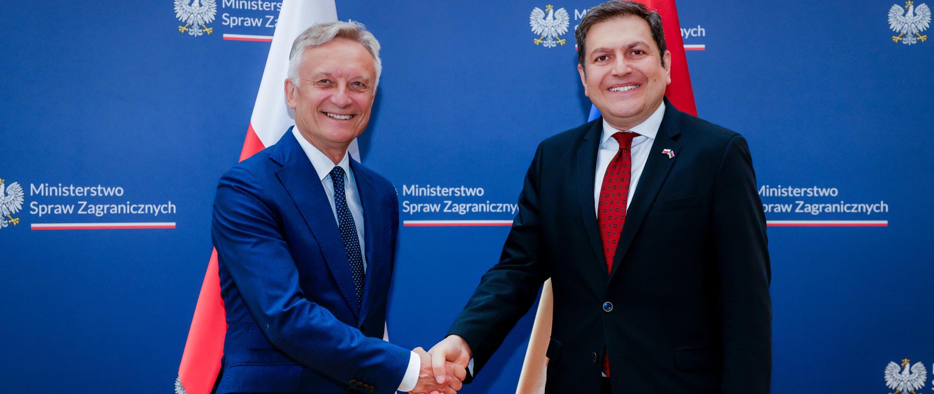 Deputy Minister Marek Prawda meets with Deputy Foreign Minister of the Republic of Armenia Paruyr Hovhannisyan