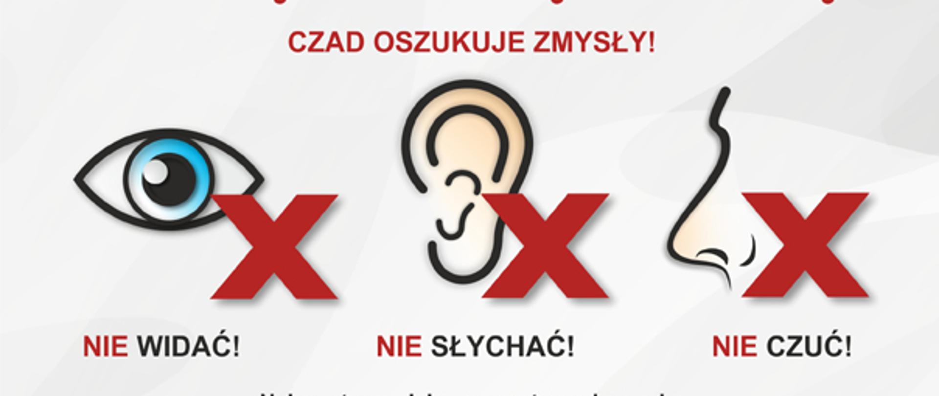 Plakat "Czad oszukuje zmysły"