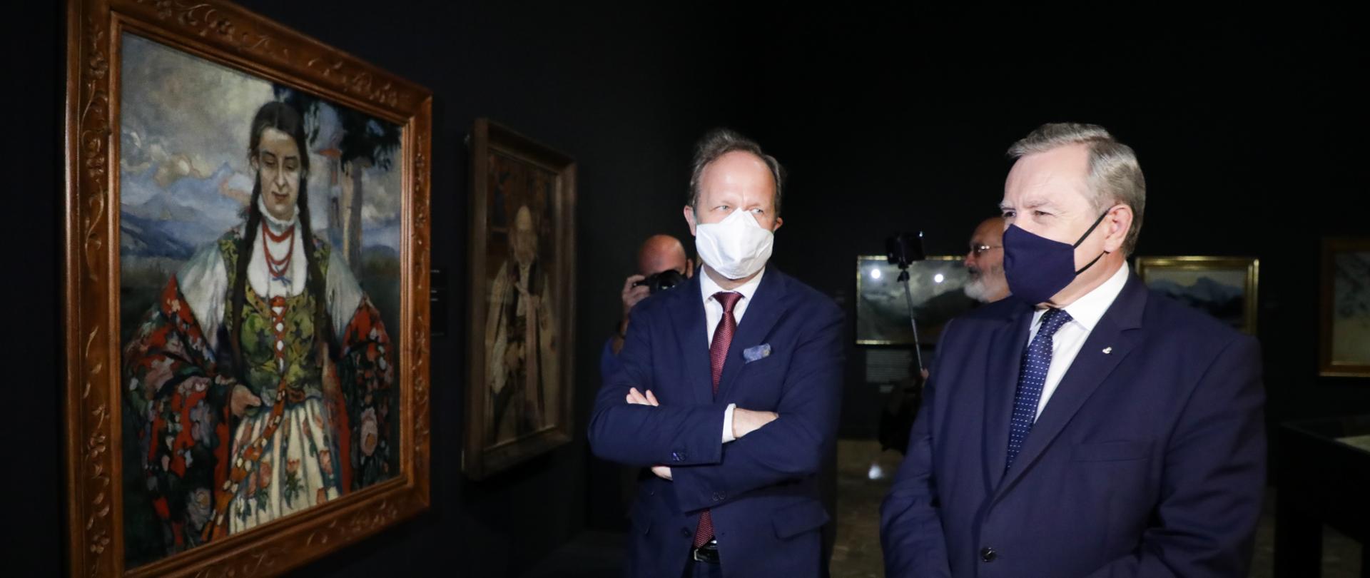 Wicepremier Piotr Gliński odwiedził Muzeum Narodowe w Krakowie, fot. Danuta Matloch