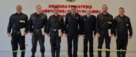 Na zdjęciu awansowani funkcjonariusze KP PSP Gryfice