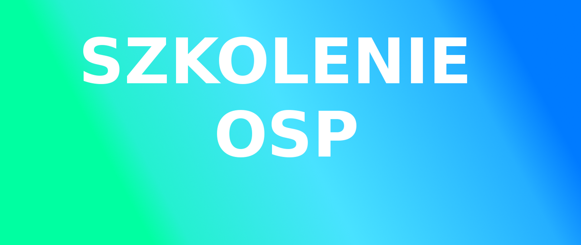 Szkolenie OSP