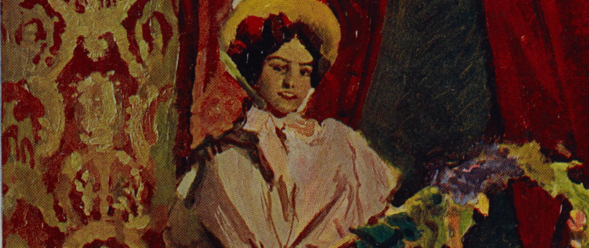 MEHOFFER Józef - kobieta z palmą wielkanocną Muzeum Narodowe Kraków