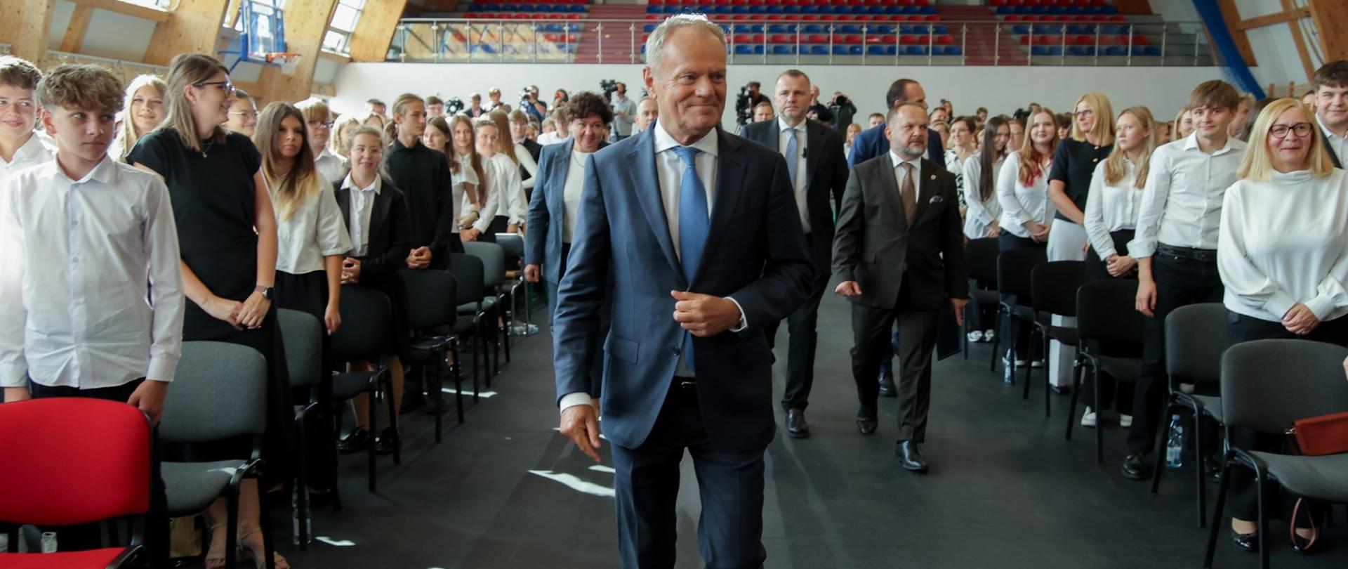 Premier Donald Tusk w Wieluniu 