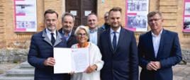 Konferencja dot. podpisania decyzji o pozwoleniu na przebudowę dworca PKP w Augustowie