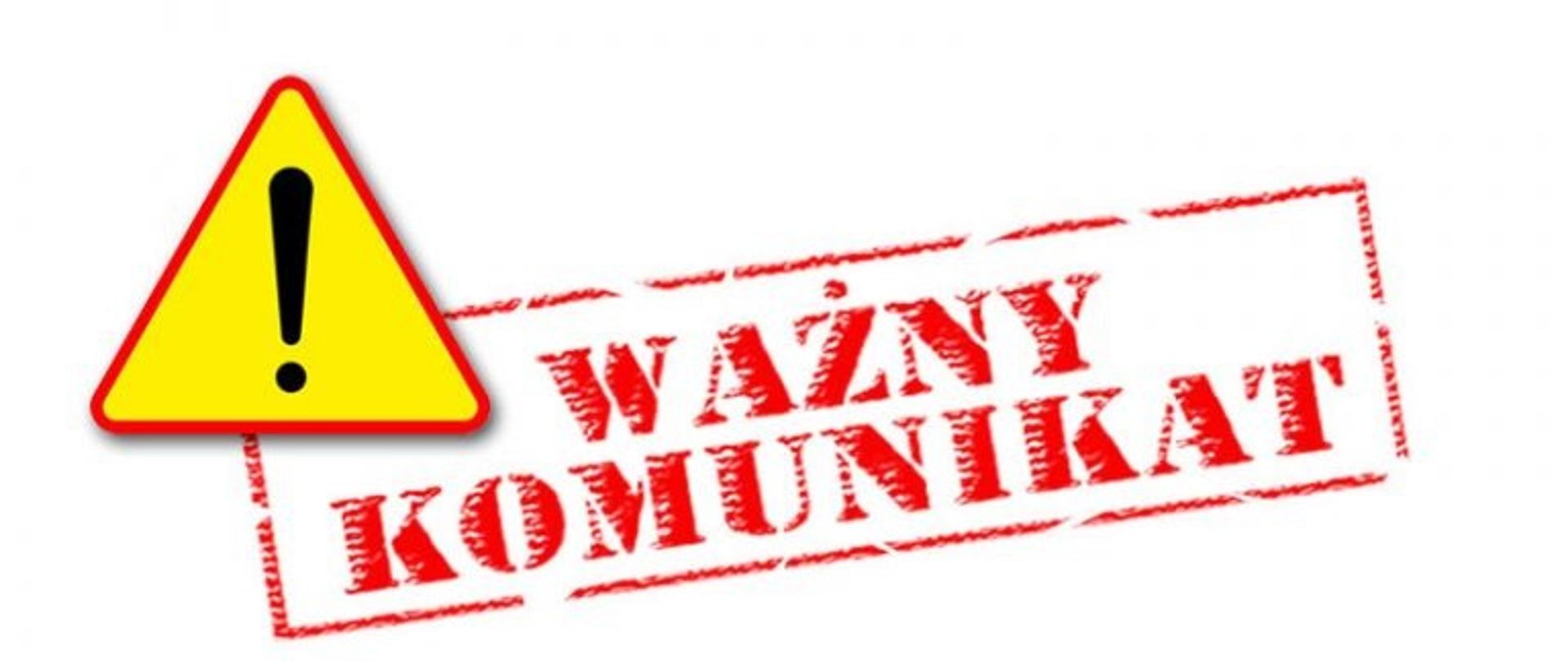 ważny komunikat