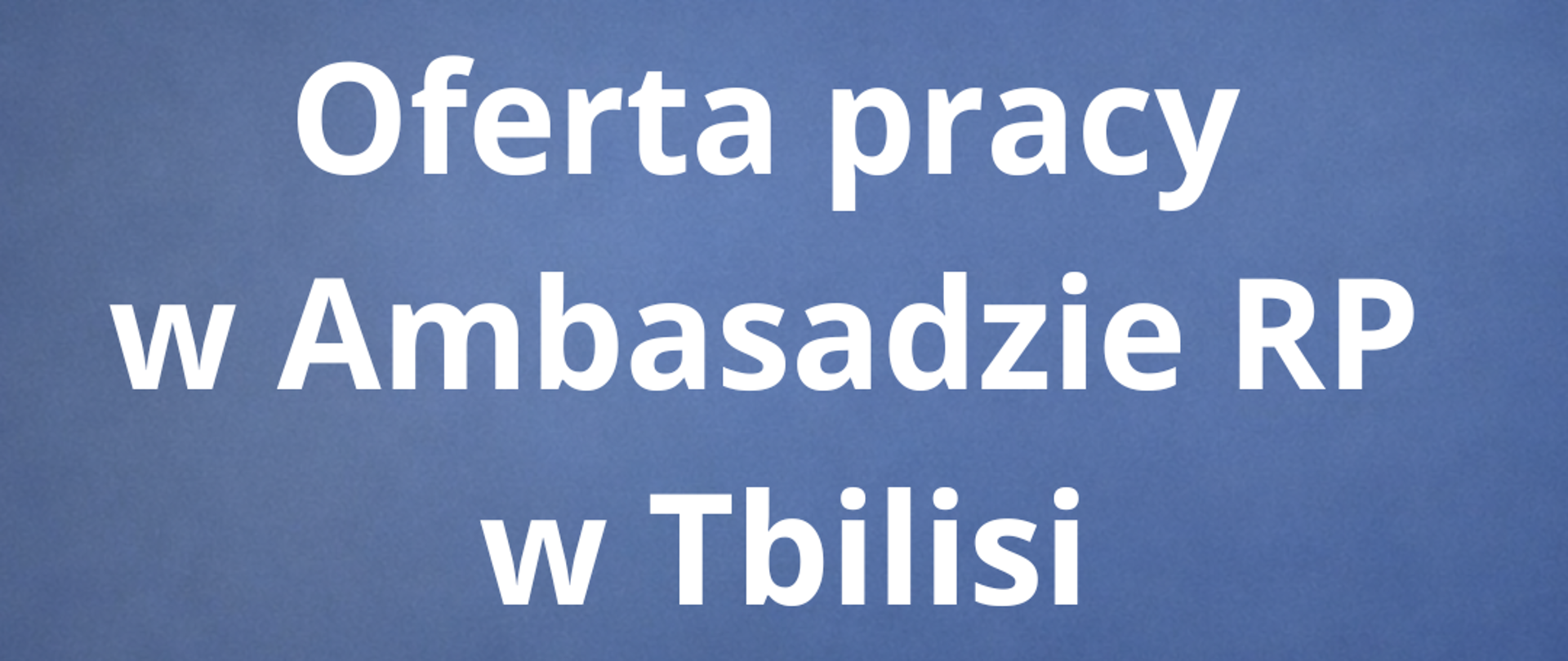 Grafika przedstawia tekst tytułu ogłoszenie o prace