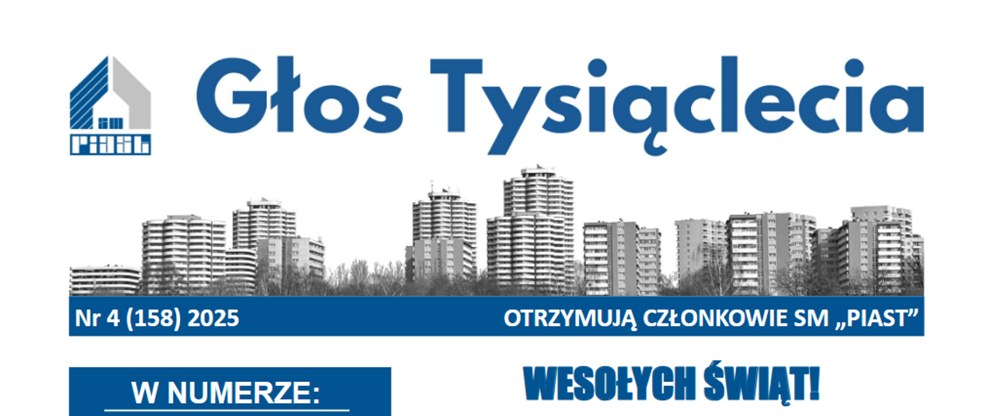 Pierwsza strona Głosu Tysiąclecia nr 4 (158) 2025