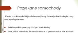 Pozyskane samochody