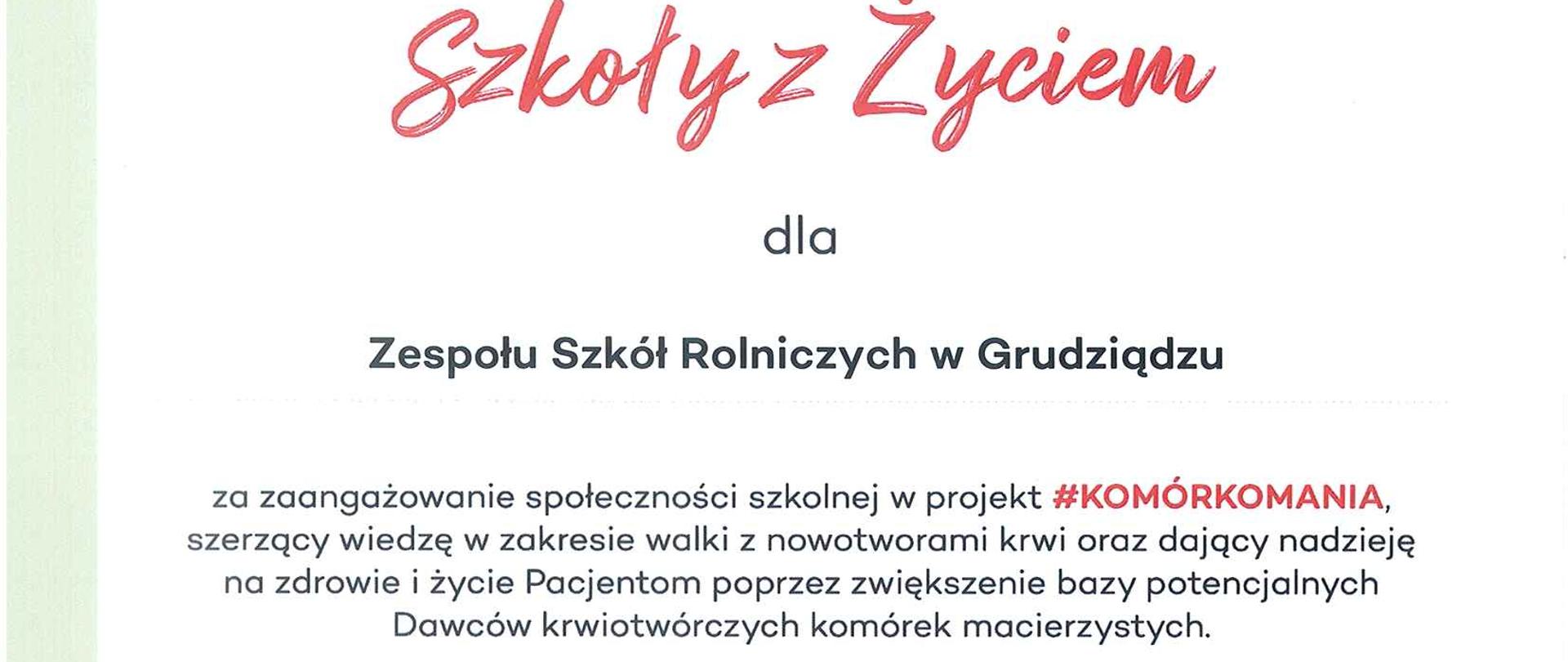 Szkoła z Życiem