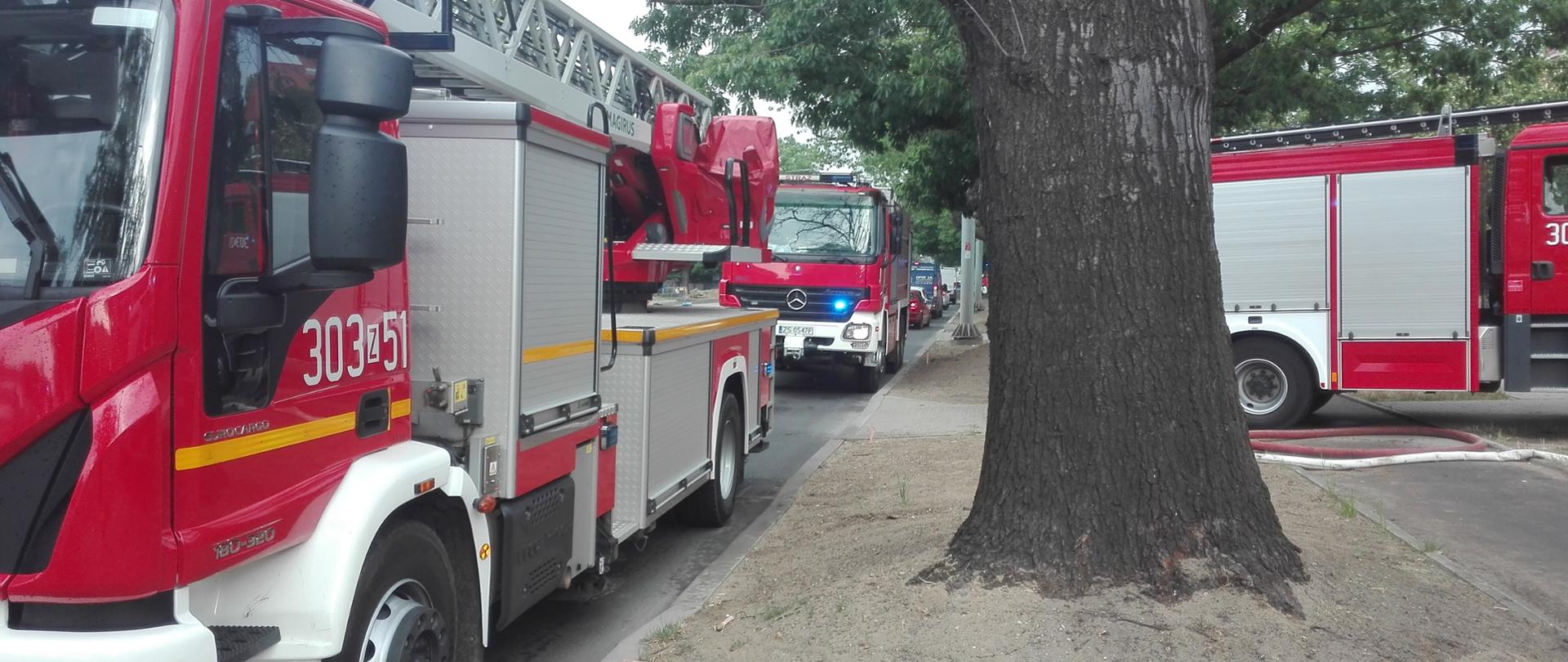 Pożar budynku mieszkalnego przy ulicy Wojska Polskiego