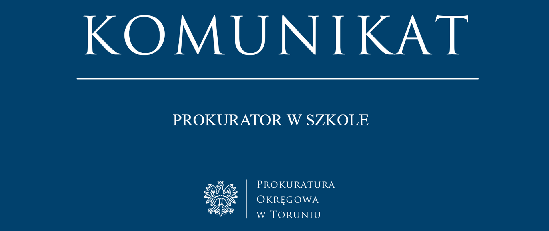 Prokurator w szkole