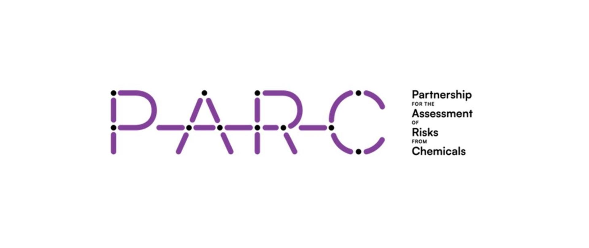 PROJEKT PARC - fioletowy napis na białym tle.