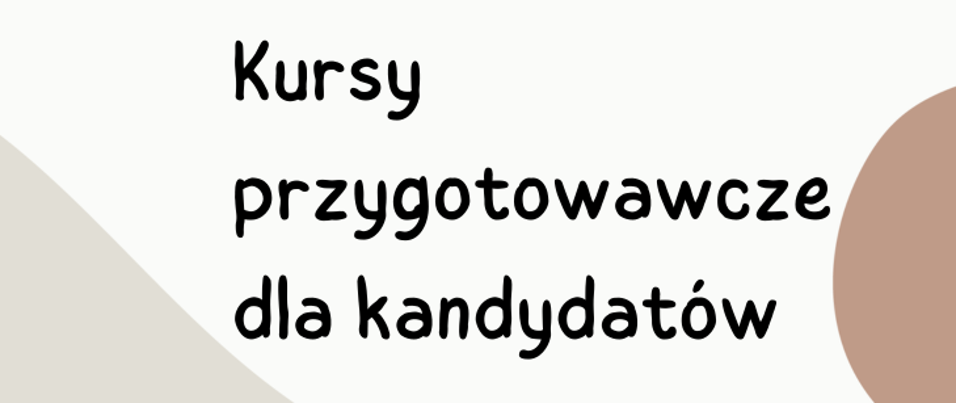 Baner kursy przygotowawcze