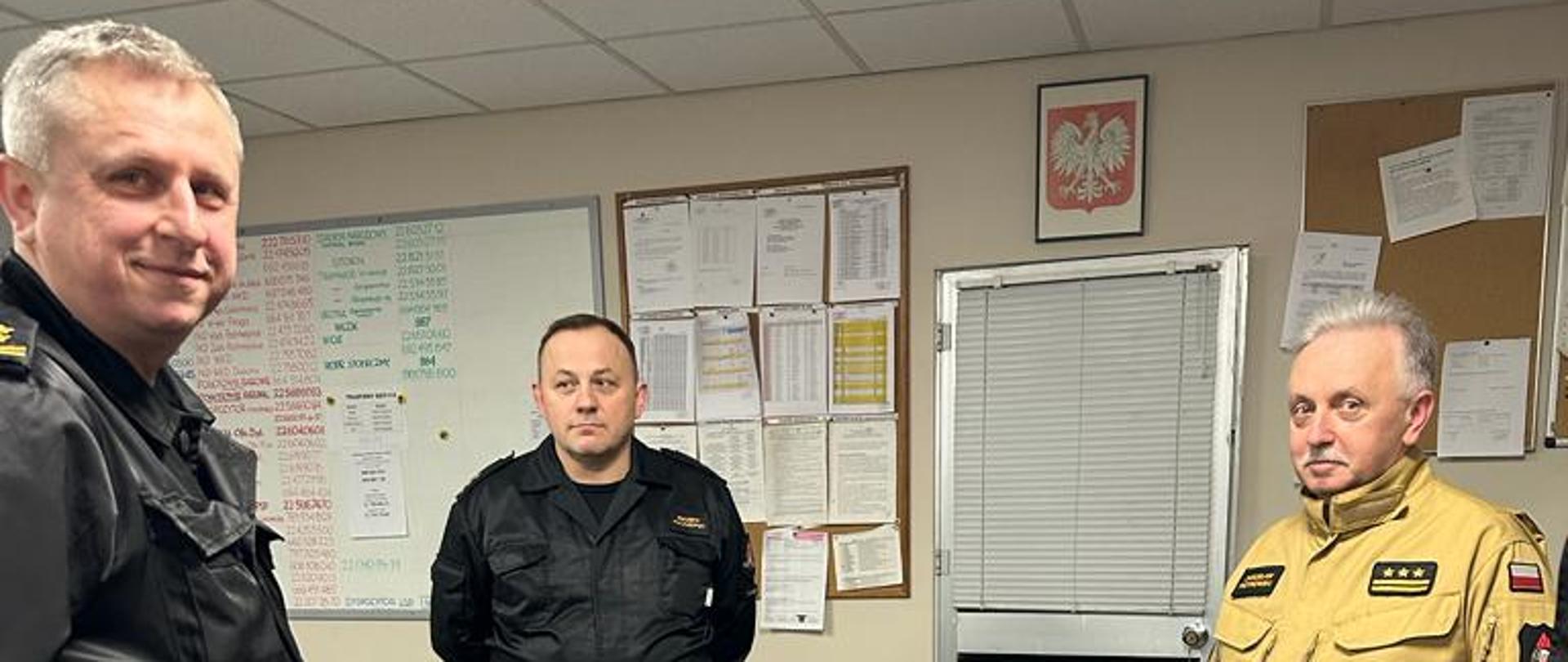 Wizytacja MKW w Sztabie oraz SKKM m.st. Warszawy podczas zabezpieczenia wizyty Prezydenta Stanów Zjednoczonych