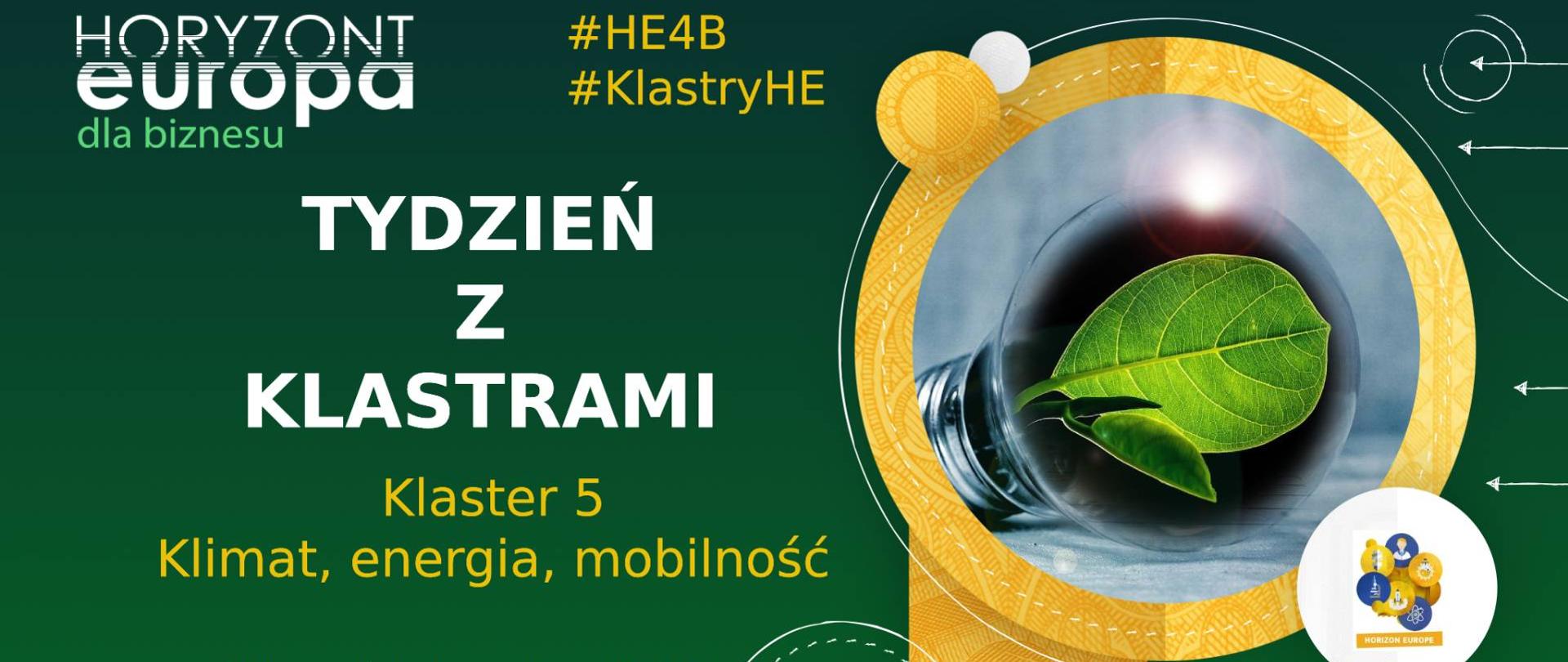 Tydzień z klastrami, klaster 5 klimat, energia, mobilność 21 października 2021