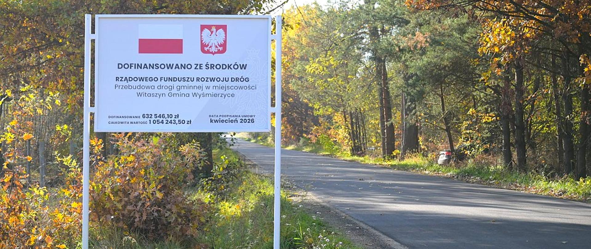 Otwarcie drogi dofinansowanej z Rządowego Funduszu Rozwoju Dróg