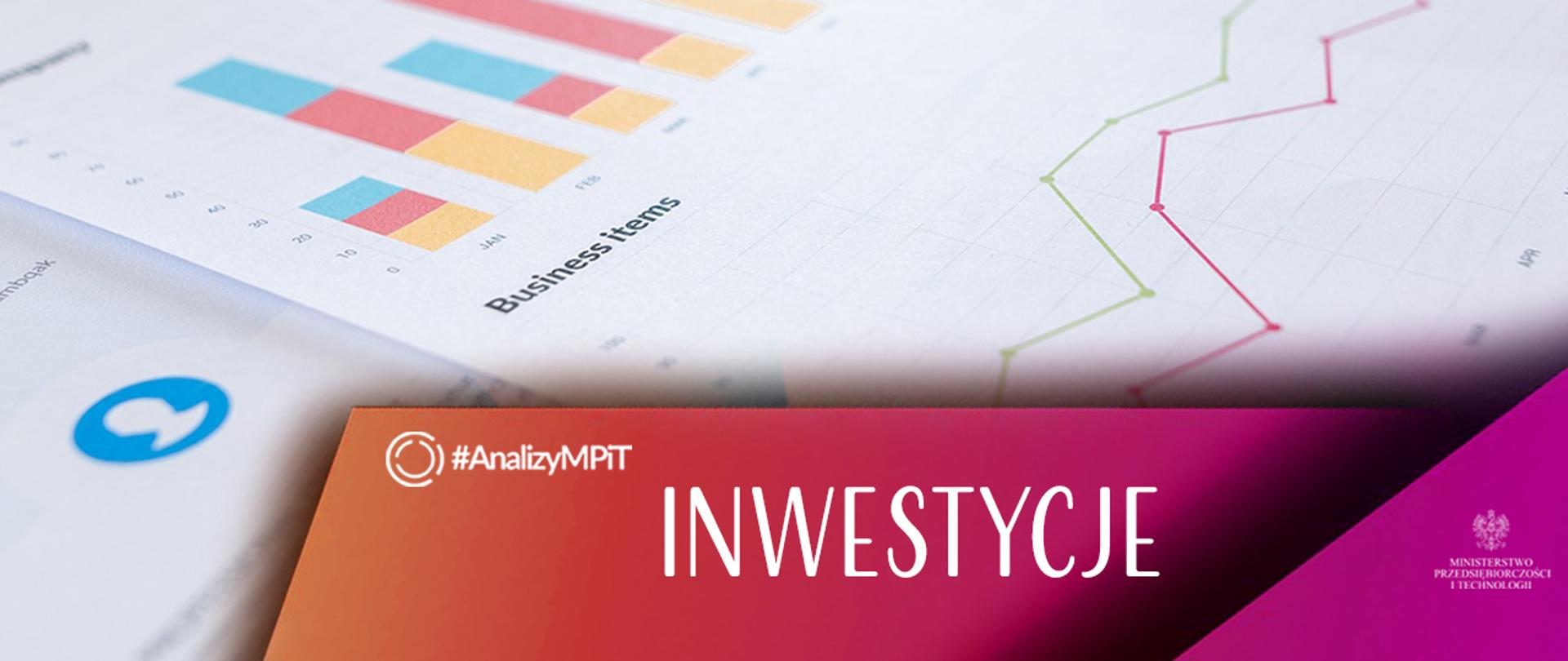Grafika z napisem inwestycje
