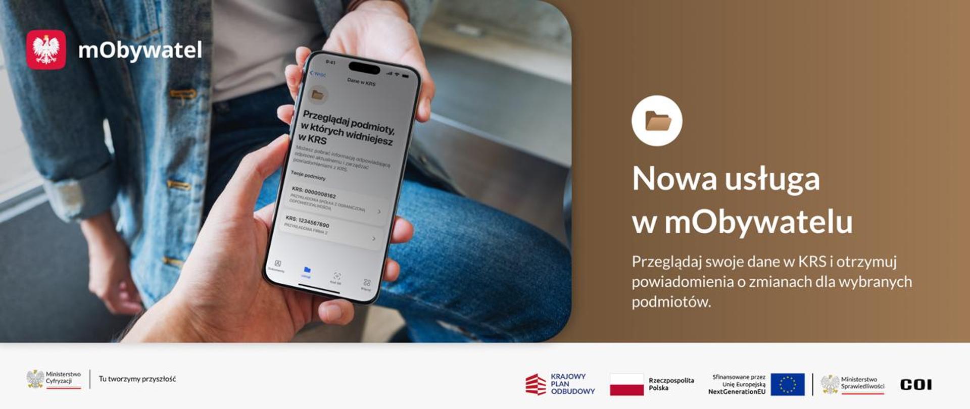 Szybki dostęp do danych z KRS w aplikacji mObywatel