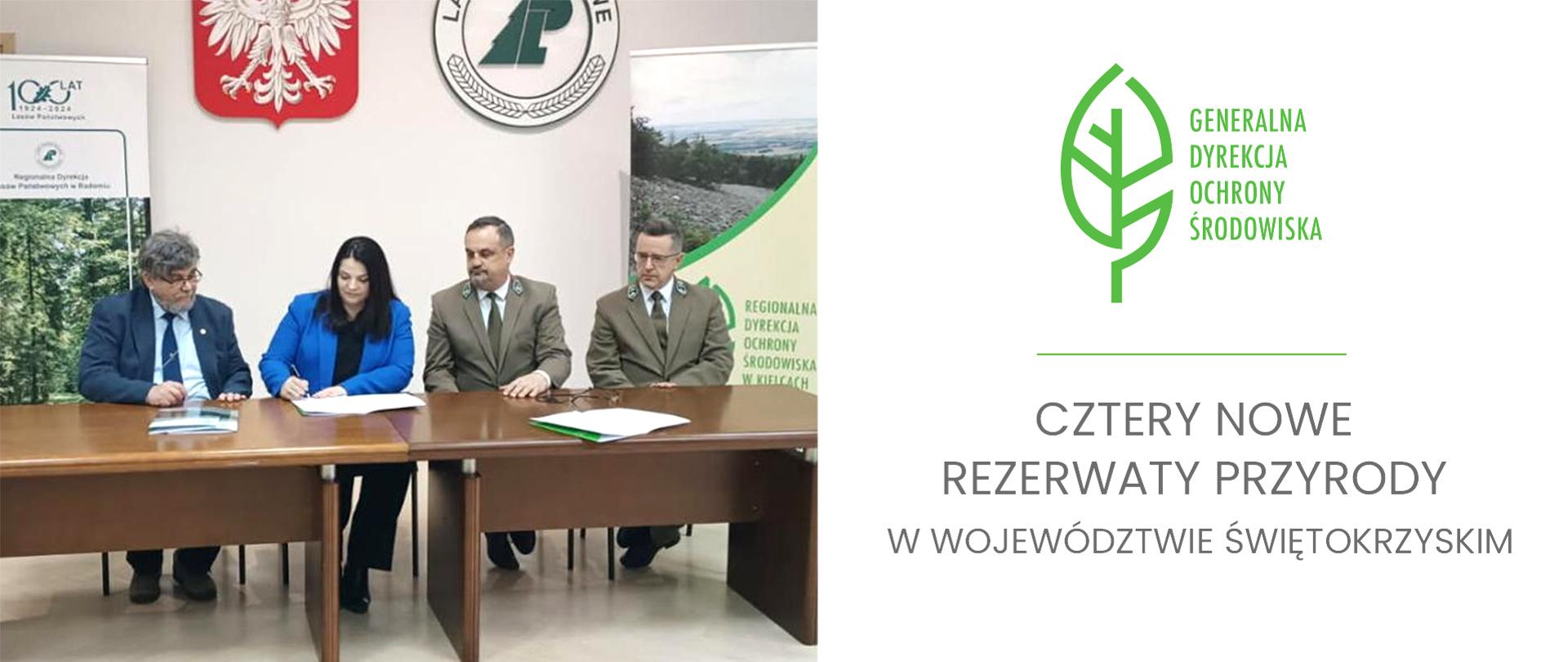 Regionalna Dyrektor Ochrony Środowiska w Kielcach podpisuje zarządzenia, które ustanawiają 4 nowe rezerwaty przyrody.