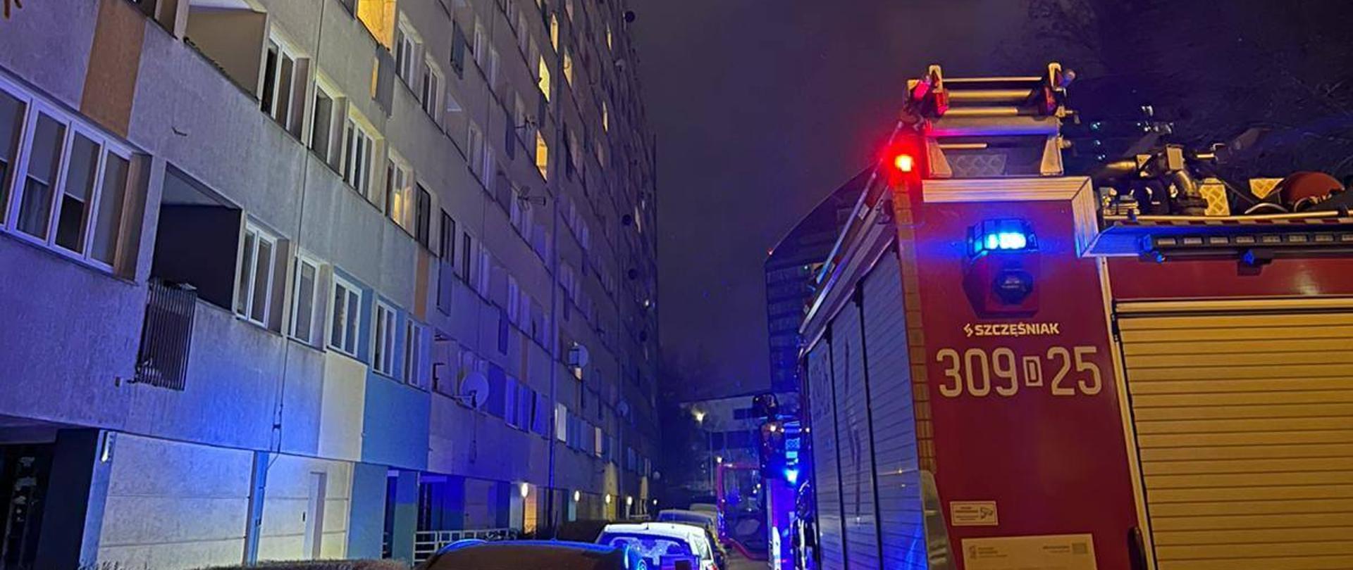 Pożar mieszkania przy ul. Zielińskiego we Wrocławiu