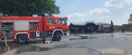 Pożar budynku gastronomicznego w Młodzieszynku