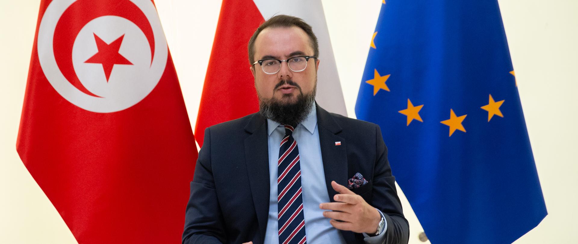 wiceminister Paweł Jabłoński wziął udział w konsultacjach z wiceszefem dyplomacji Tunezji 