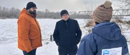 Wiceprezes Wód Polskich Marcin Jarzyński z wizytą terenową w rejonie Bugu i Narwi
