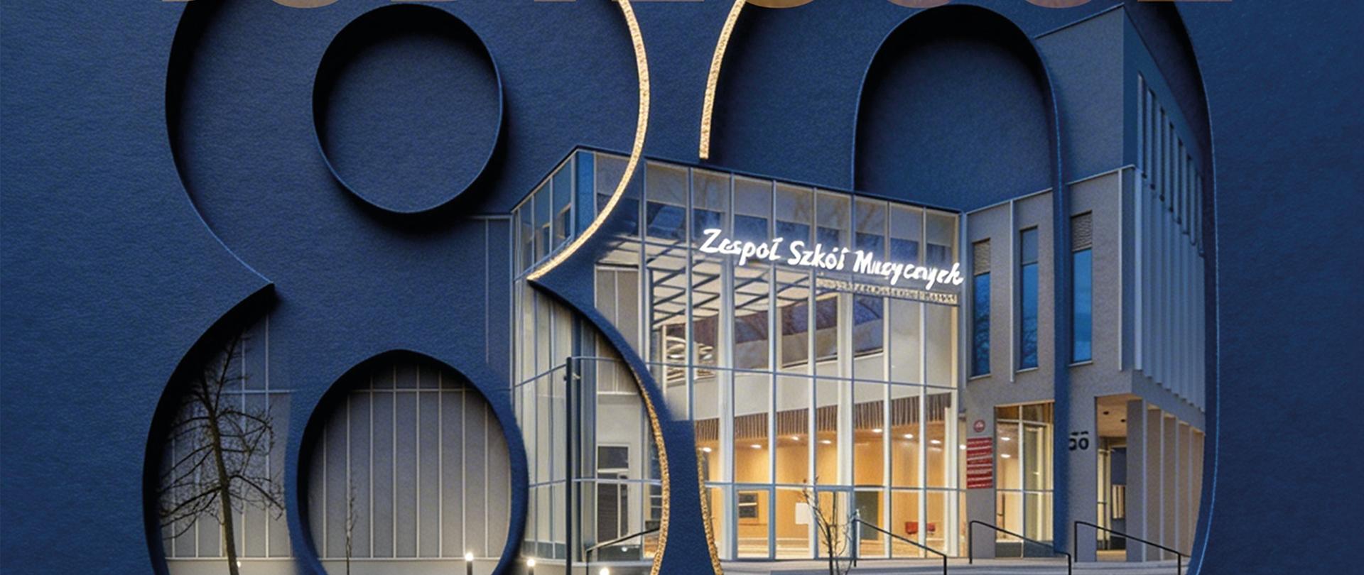 Grafika Jubileuszu 80-leica szkoły