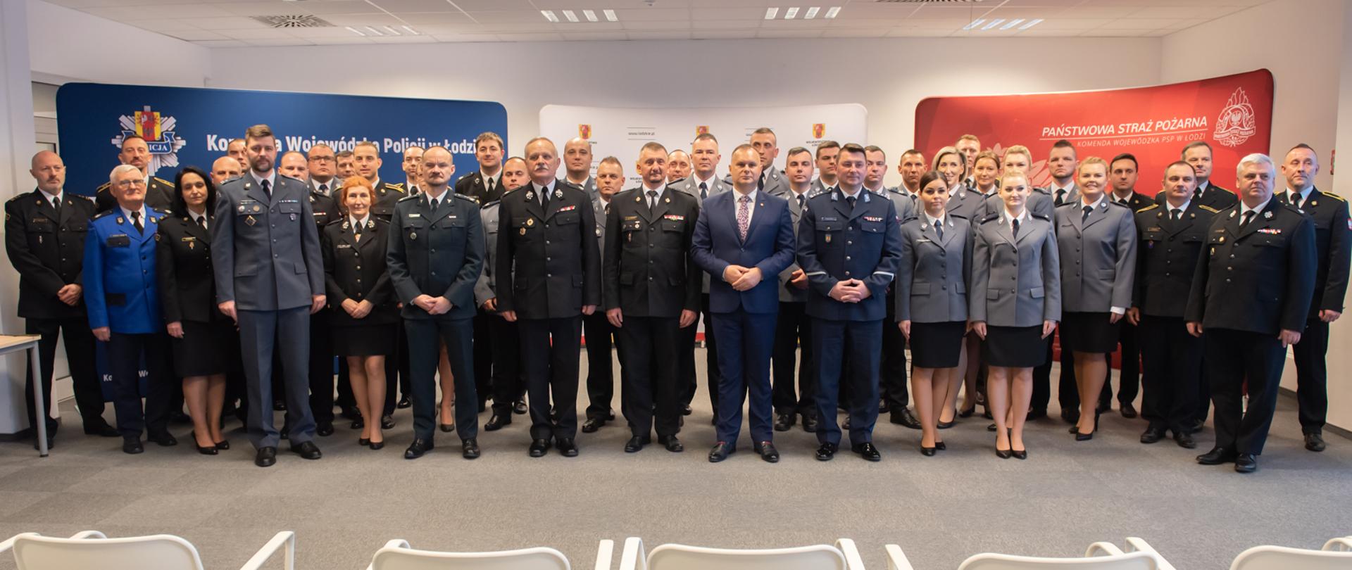 Laureaci konkursu na najlepszego strażaka i policjanta województwa łódzkiego