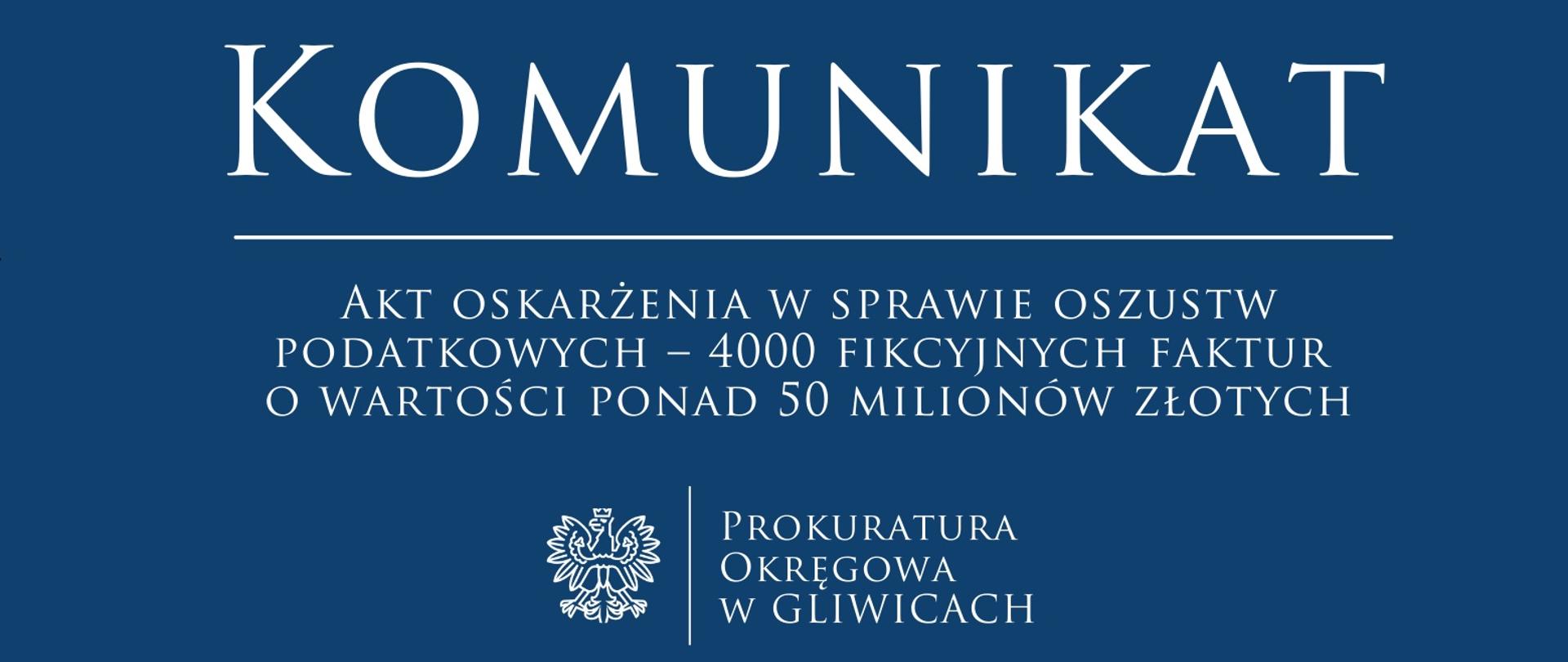 Akt oskarżenia w sprawie oszustw podatkowych – 4000 fikcyjnych faktur o wartości ponad 50 milionów złotych