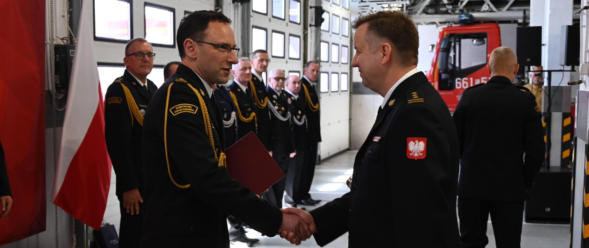 Uroczysta zbiórka z okazji powołania Komendanta Powiatowego PSP w Wodzisławiu Śląskim