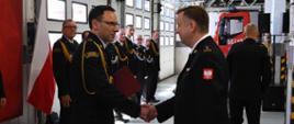 Uroczysta zbiórka z okazji powołania Komendanta Powiatowego PSP w Wodzisławiu Śląskim