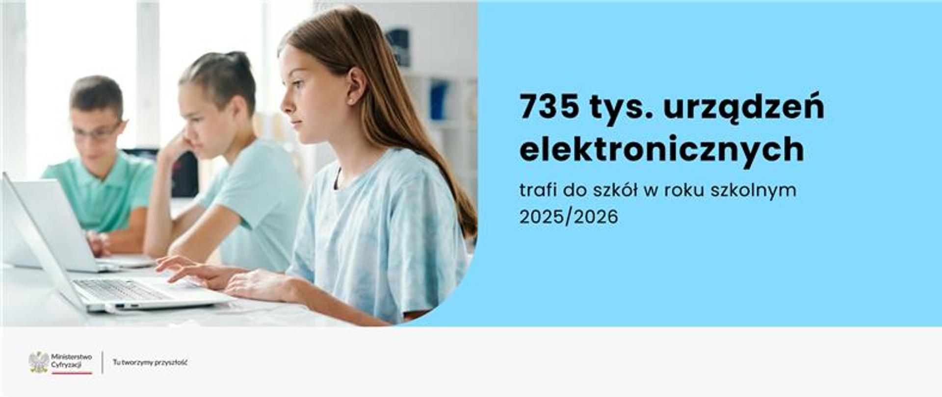 735 tys. urządzeń elektronicznych trafi do szkół w roku szkolnym 2025/2026