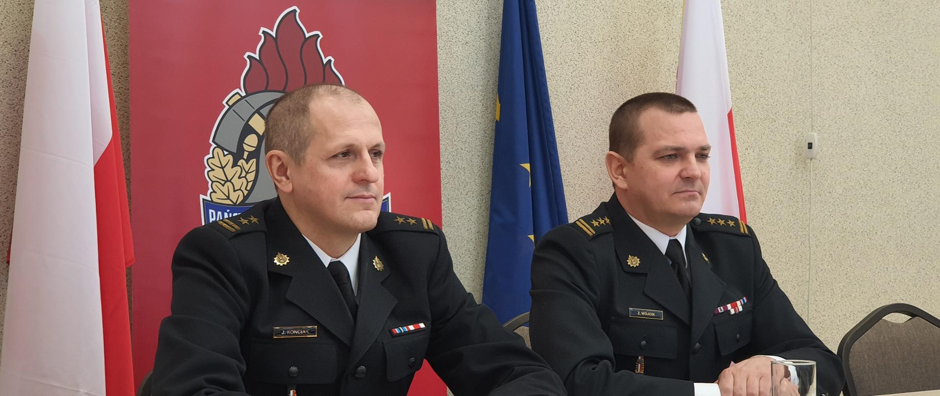 Komendant Miejski oraz Zastępca Komendanta Miejskiego PSP w Łodzi 