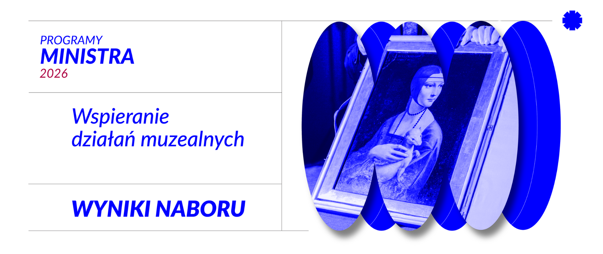 Wyniki naboru do programu Wspieranie działań muzealnych_grafika