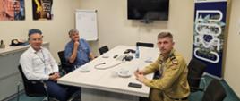 Spotkanie Komendanta z prezesami firmy DOMO