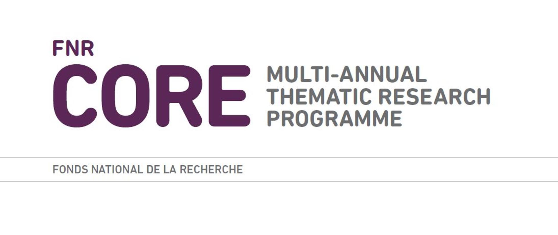 CORE multi-annual thematic research programme