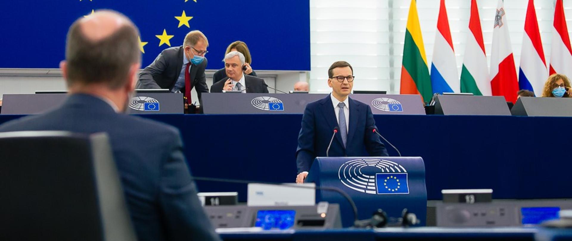 Statement by Prime Minister Mateusz Morawiecki in the European Parliament.