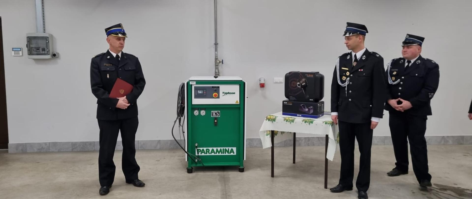 Przekazanie sprzętu OSP Nowe Miasto Nad Wartą, przekazanie sprężarki