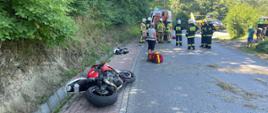 Wypadek motocyklisty