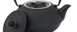 Crofton_Czajnik_żeliwny_z_sitkiem_okrągły_czarny