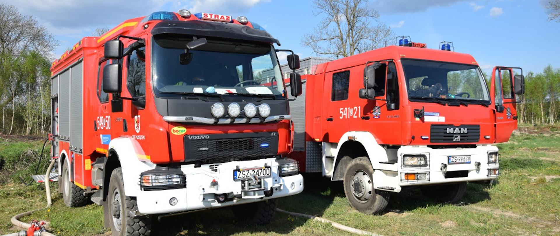 Pożar torfowiska w miejscowości Trzcinno