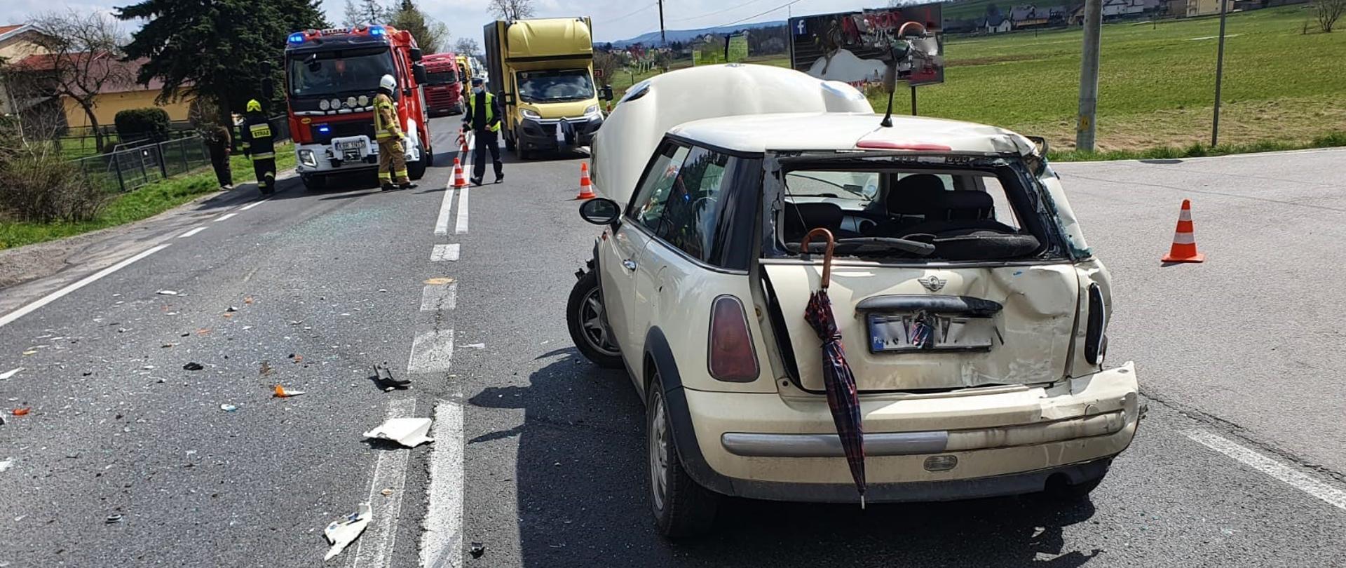 Zdarzenie drogowe DK 75 - Uszew