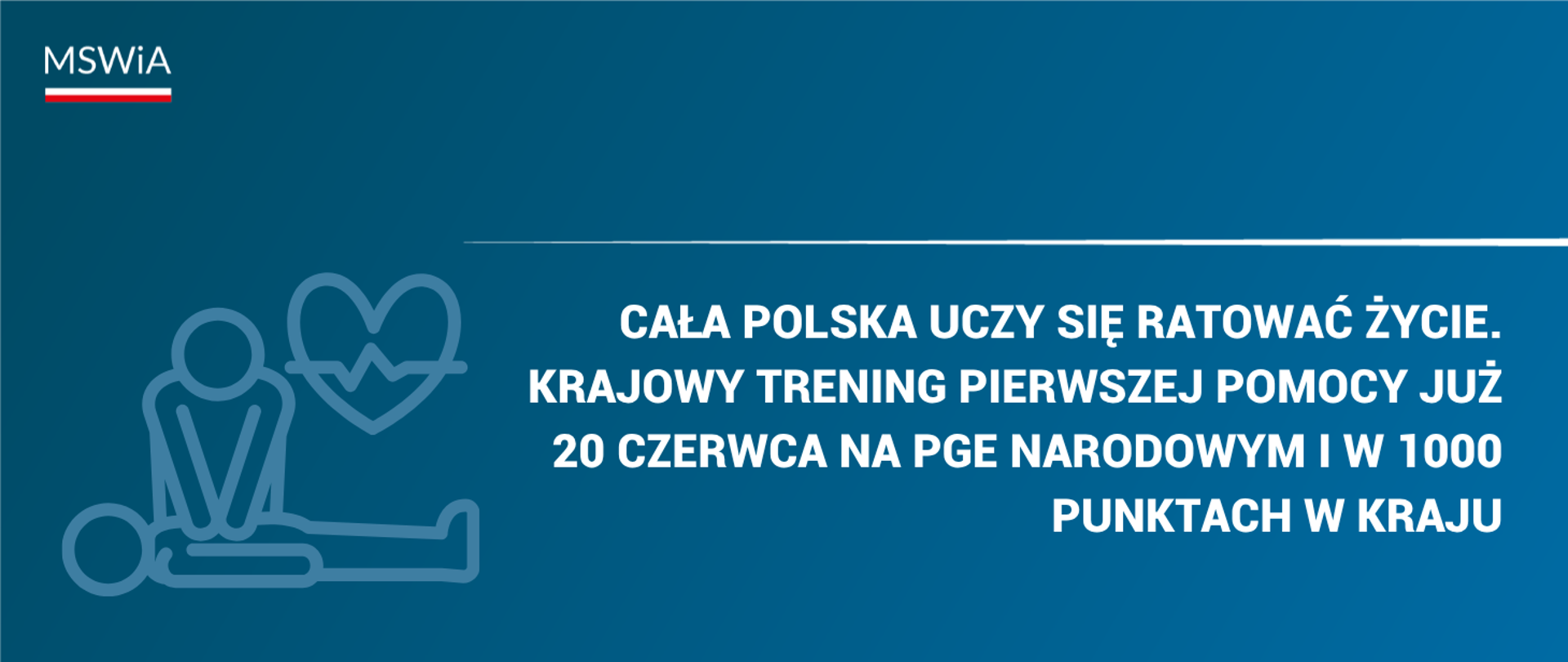 Cała Polska uczy się ratować życie. Krajowy Trening Pierwszej Pomocy już 20 czerwca na PGE Narodowym i w 1000 punktów w kraju