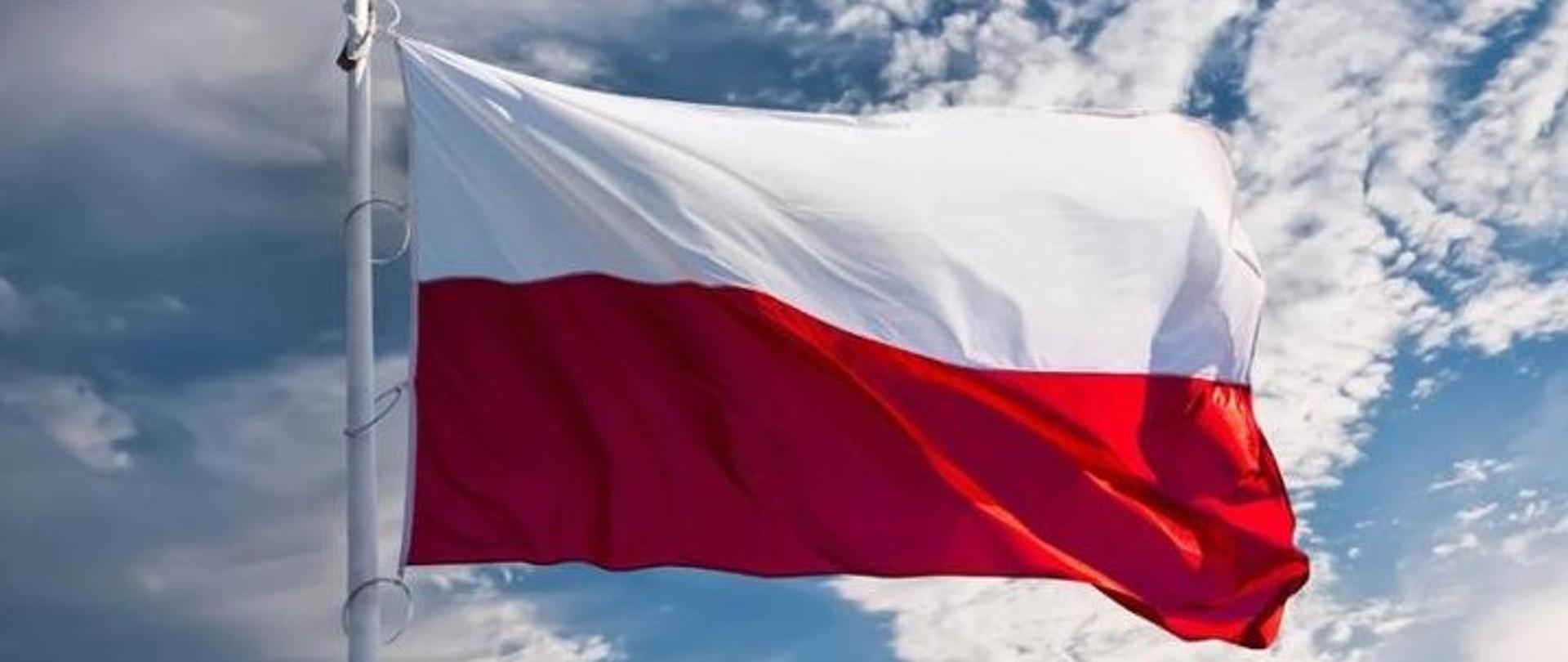 Biało - czerwona flaga RP