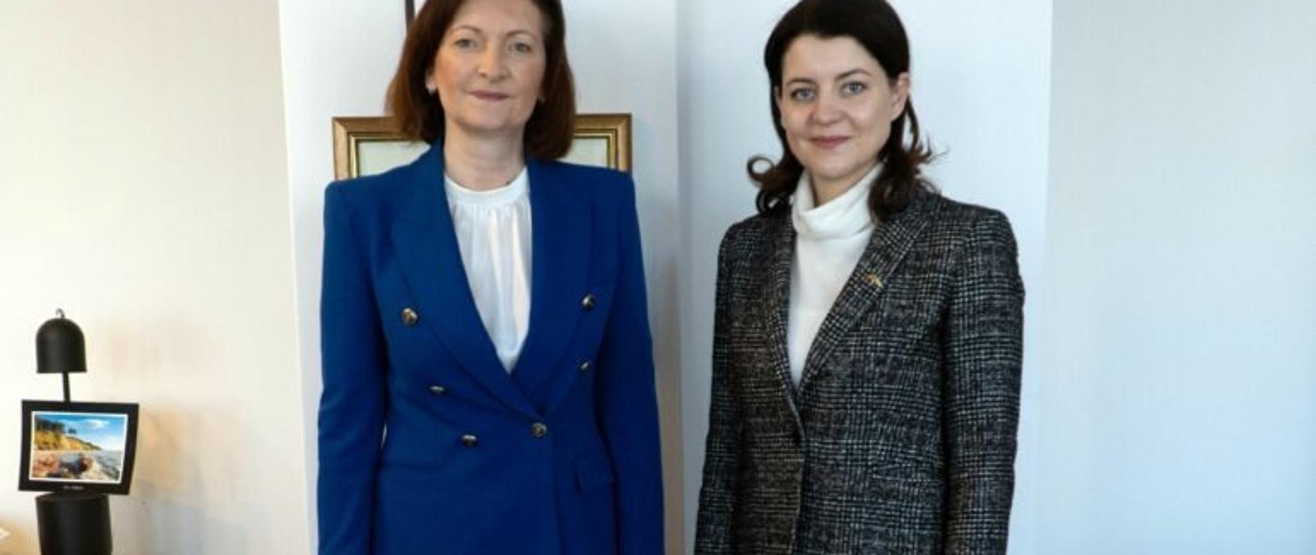 Wojewoda spotkała się z minister spraw socjalnych i pracy Litwy Moniką Navickienė