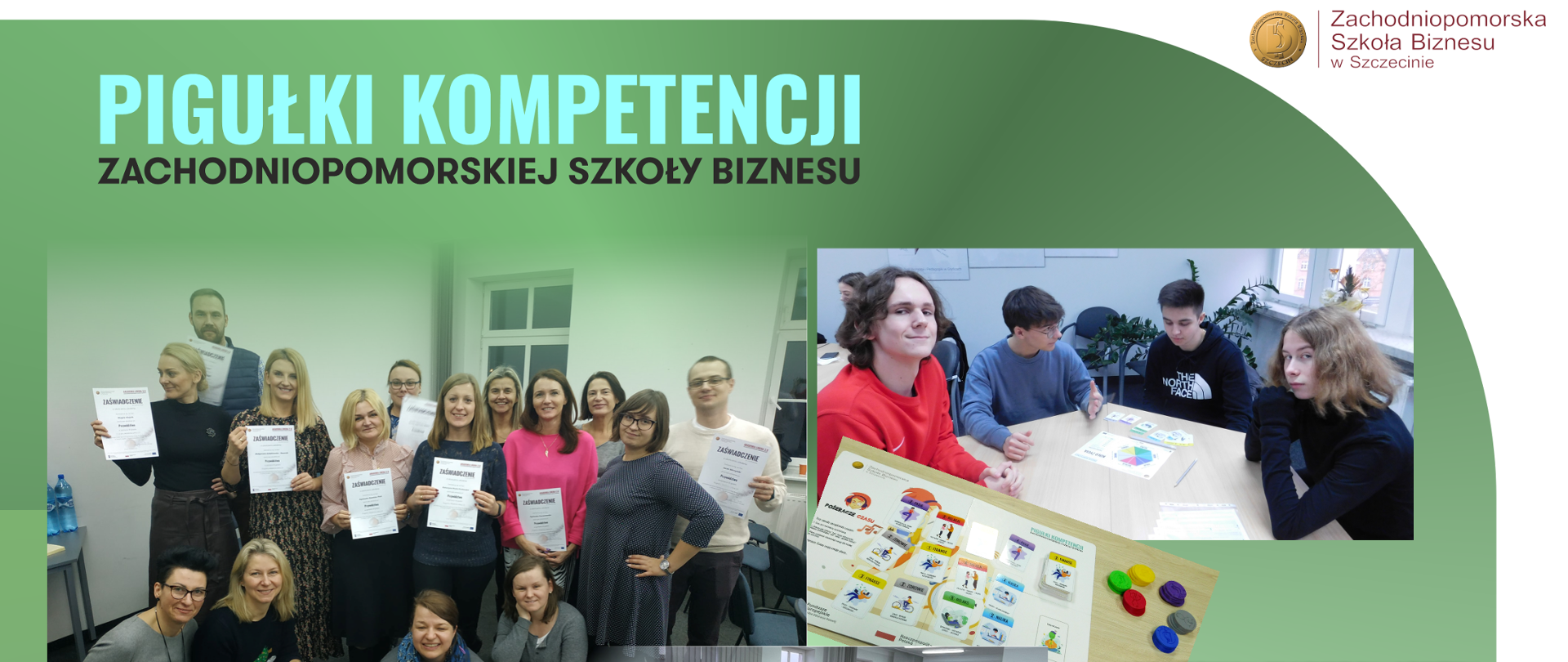 As part of the project, two training programs were created:
1/ Young Leader Academy - with the following training courses: "From gamer to coder", "Enterprise project" and four lessons in social competences: "Self-presentation", "Time management", "Stress management", "Goal setting".
2/ Leader Academy 2.0 – with the following training courses: "Marketing and new media", "Design Thinking", "Lean and nimble management", "Leadership".
Over 700 people have already benefited from the trainings, ultimately there will be 1,200 participants of these courses.
These were online as well as stationary courses, in four cities: Szczecin, Gryfice, Stargard and Świnoujście, held at the college and in secondary and primary schools.
